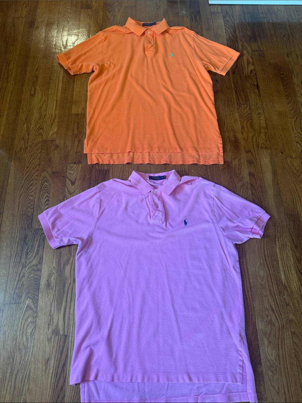 Ralph Lauren Pink & Orange Polo Shirt Duo